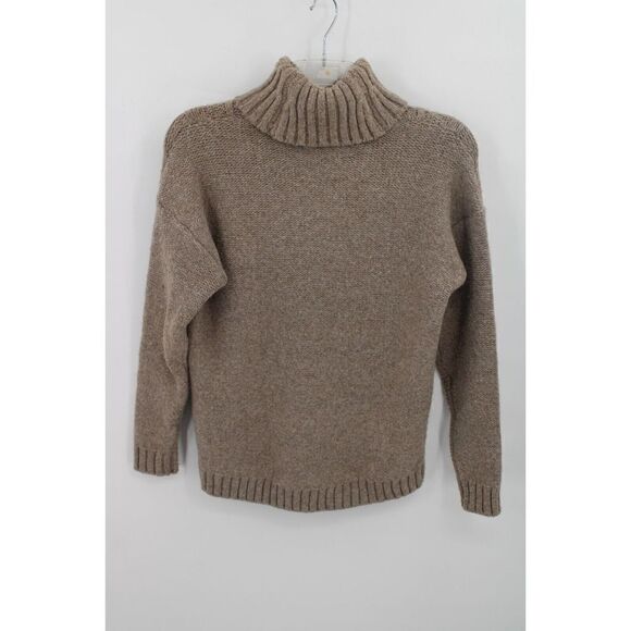 MICHAEL KORS TURTLE NECK ACRYLIC SWEATER SIZE M LIGHT BROWN - Picture 5 of 7